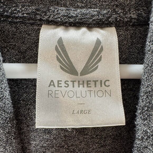 ASVR Hoodie Mens Large Heather Gray Pullover Sweatshirt Aesthetic Revolution - Picture 8 of 13